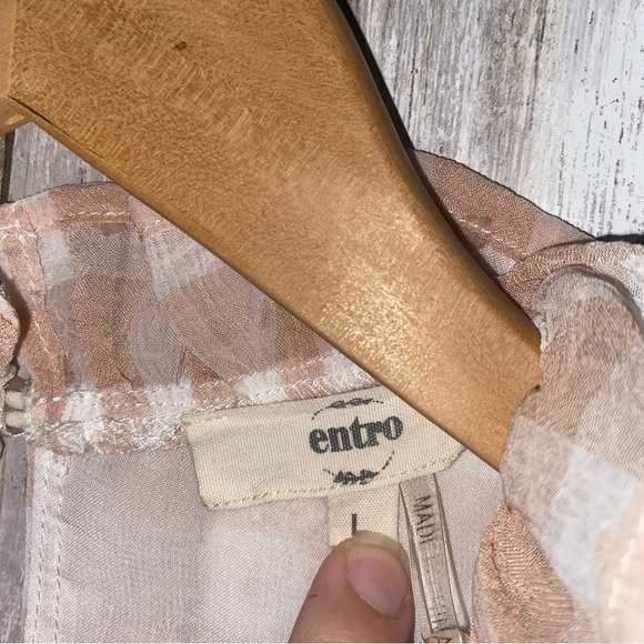 Entro We’ll Always Have Summer Pink Gingham Blouse - Picture 5 of 10